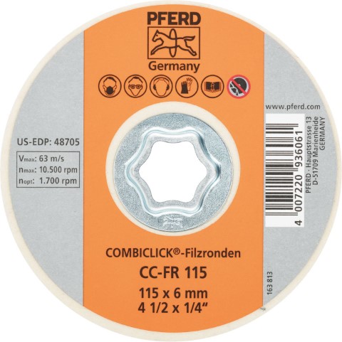 PFERD FELT DISC CC-FR 115MM